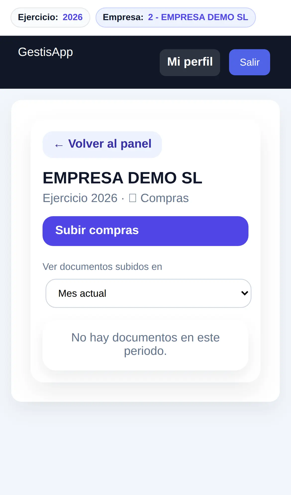GestisApp documentos desde móvil